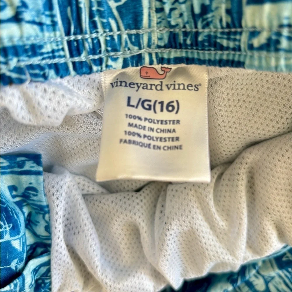 Vineyard Vines, Boys' Printed Chappy Swim Trunks, Size 16